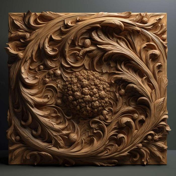 Patterns and decorations (stl Hydronema 4, PATTERN_700) 3D models for cnc